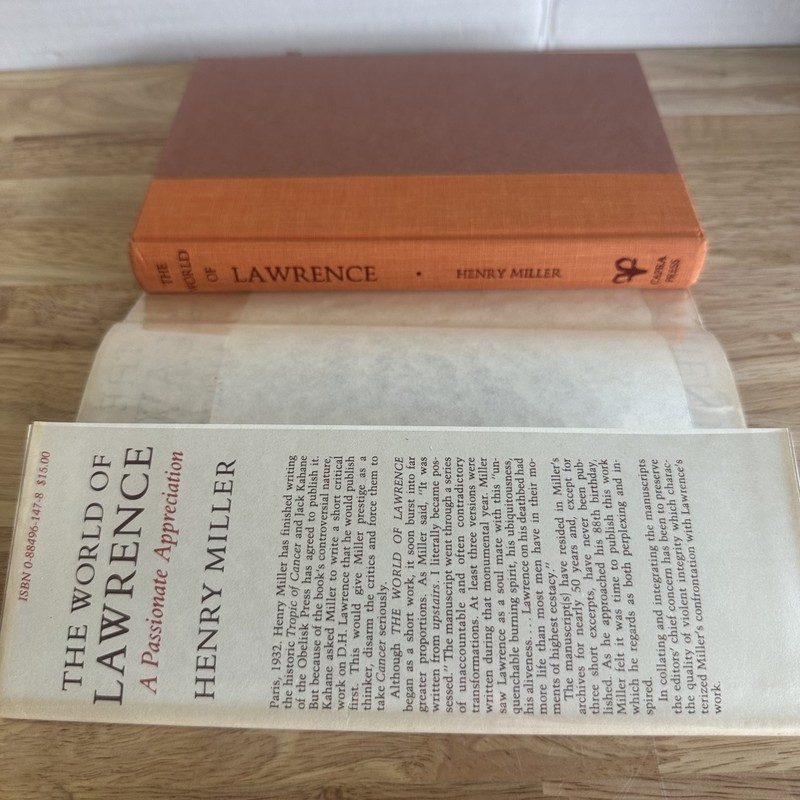 World of Lawrence Henry Miller 1980 Capra Press Literary Criticism Biography gallery