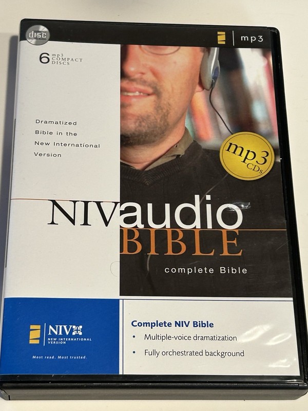 NIV Dramatized Audio Bible – MP3 6 CD SET By Zondervan VERY GOOD Rare Christian