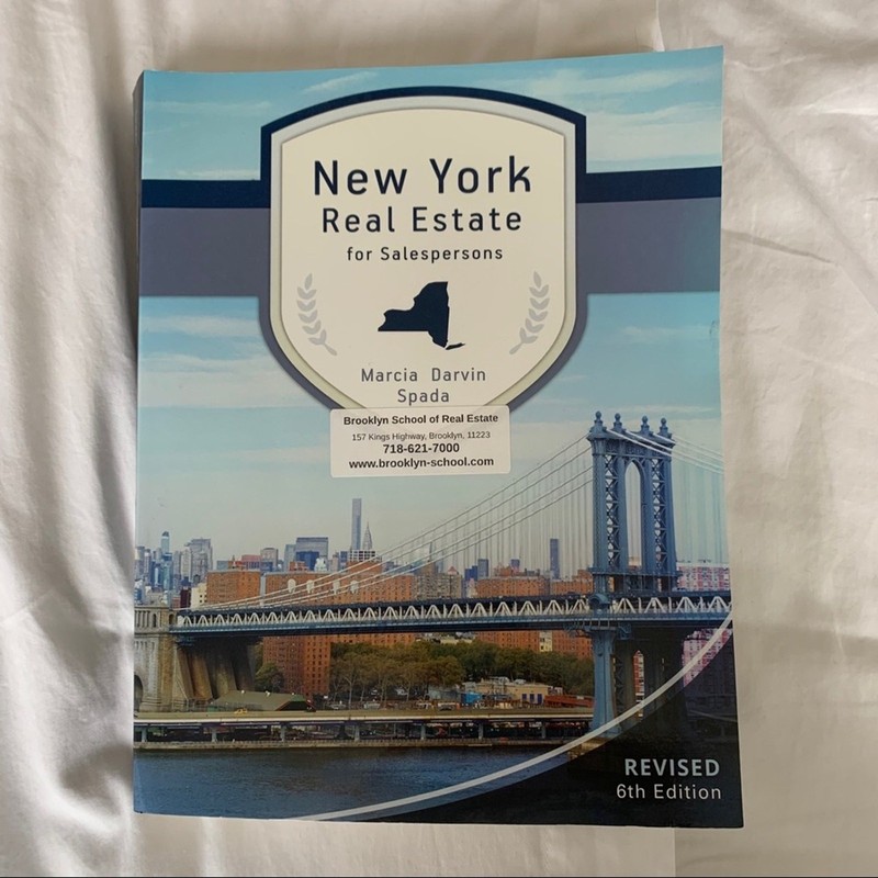 New York Real Estate for Salespersons book NEW