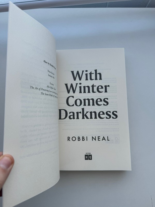 BRAND NEW With Winter Comes Darkness by Robbi Neal RRP ($38.99) Paperback gallery
