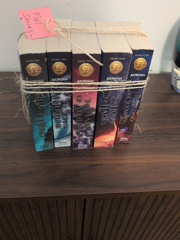 The Heroes of Olympus Book Series by Rick Riordan. Complete Set of 5 Paperback
