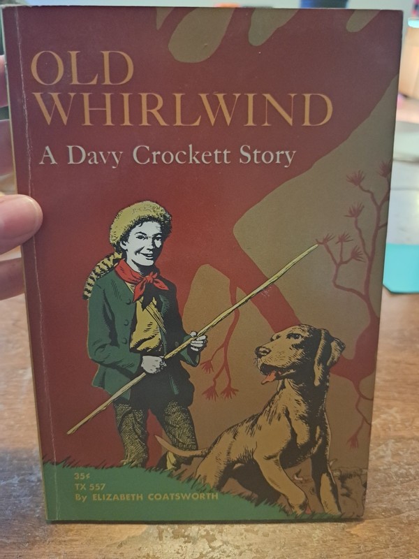 Vintage 1964 1st Printing Of Old Whirlwind A Davy Crockett Story scholastic book