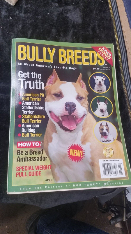 2002 Volume 21 BULLY BREEDS Terrier Issue Magazine Pit Bull Staffordshire