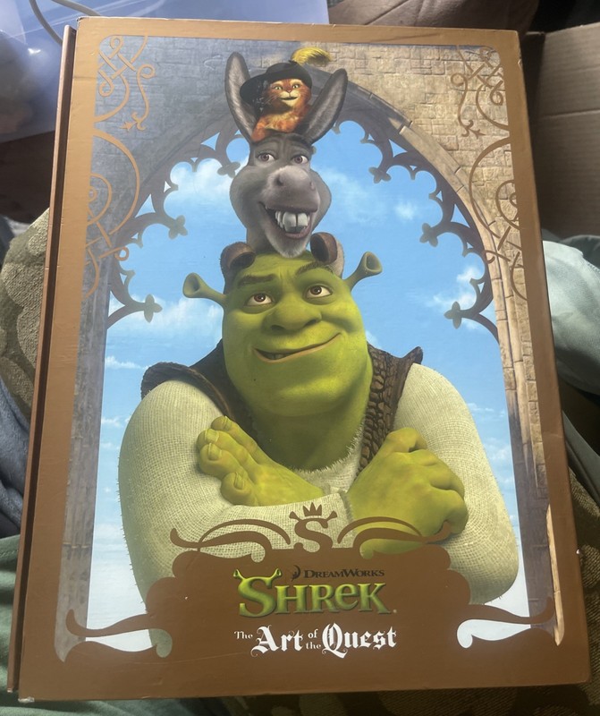 Shrek the Art of the Quest Book Hardcover with slipcase -NEVER READ- BEAUTIFUL