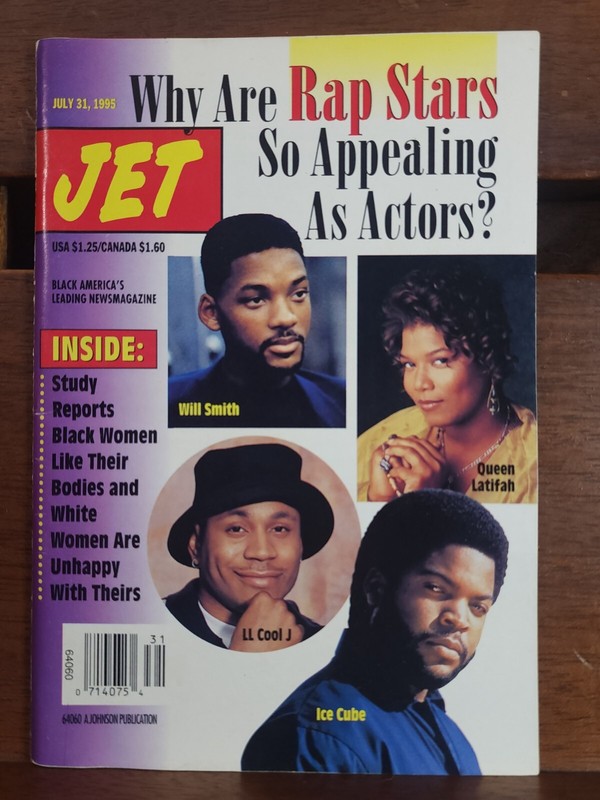 Nice Condition JET MAGAZINE Rap Stars Ice Cube LL Cool J JULY 31 1995 Complete