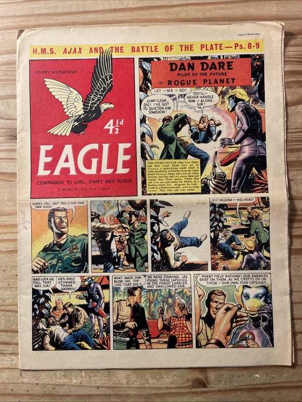 Eagle Comic X10 G to VG 1956 Vol 7 #8 to 17 Consecutive, Dan Dare gallery