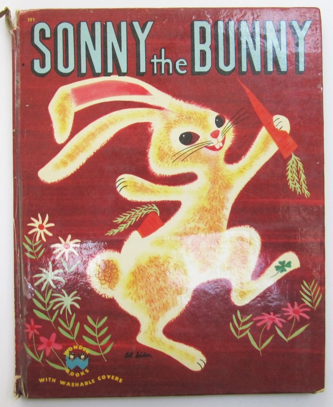 Sonny The Bunny Hardcover Children’s Book Marcia Martin Wonder Books #591 1952