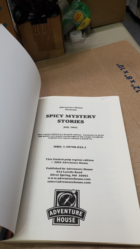 Spicy Mystery July 1941 facsimile pulp tpb Adventure Hse 2005 H Kuttner gallery