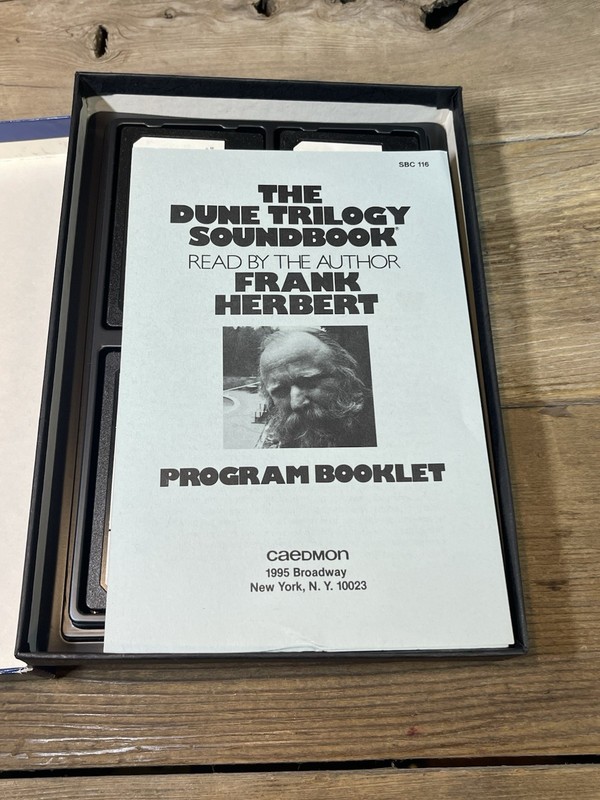“THE DUNE TRILOGY SOUNDBOOK” FRANK HERBERT Caedmon SBC 116 SCARCE gallery