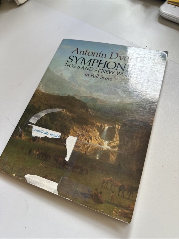 Antonin Dvorak Symphonies Nos. 8 and 9, New World, in Full Score