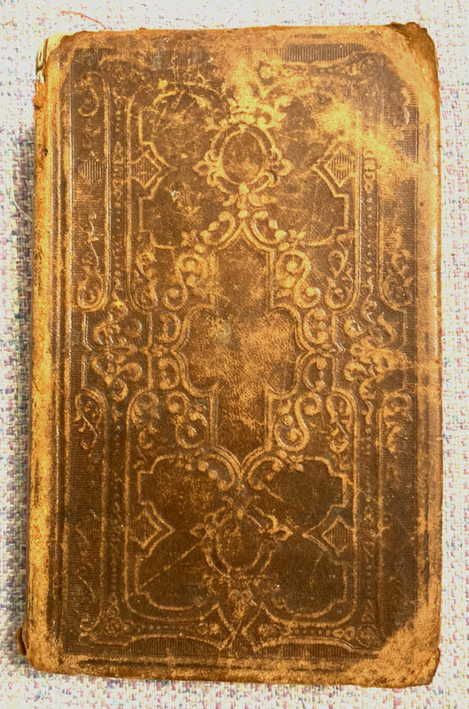 1867 antique leather Bible w/ JR Wilkinson family entries 1843-1899 births death