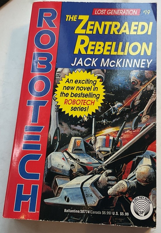 Robotech #19 Lost Generation The Zentraedi Rebellion -1st Ed -Jack McKinney(1994