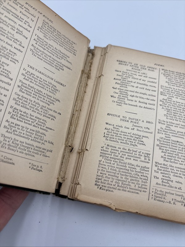 1882 The Poetical Works of Robert Burns Boston Houghton, Mifflin & C.Loose Pages gallery