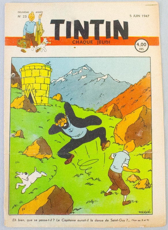 Journal Tintin Issue 23 1947 Herge Cover Edition Originale Vintage Comic EO gallery