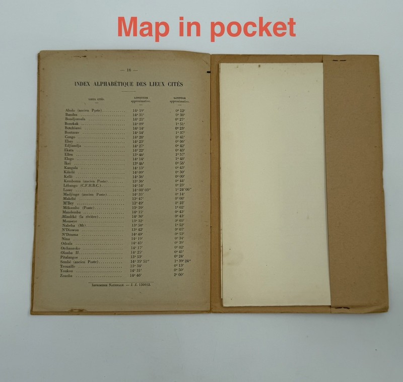 1936-48 Notice Explicative Feuille Makokou Est MAP Included VTG Mining Stains gallery