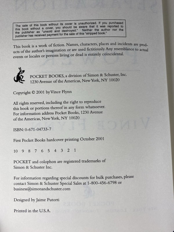 Separation of Power by Vince Flynn Signed 1st Fine/Fine HC/DJ FREE SHIPPING gallery