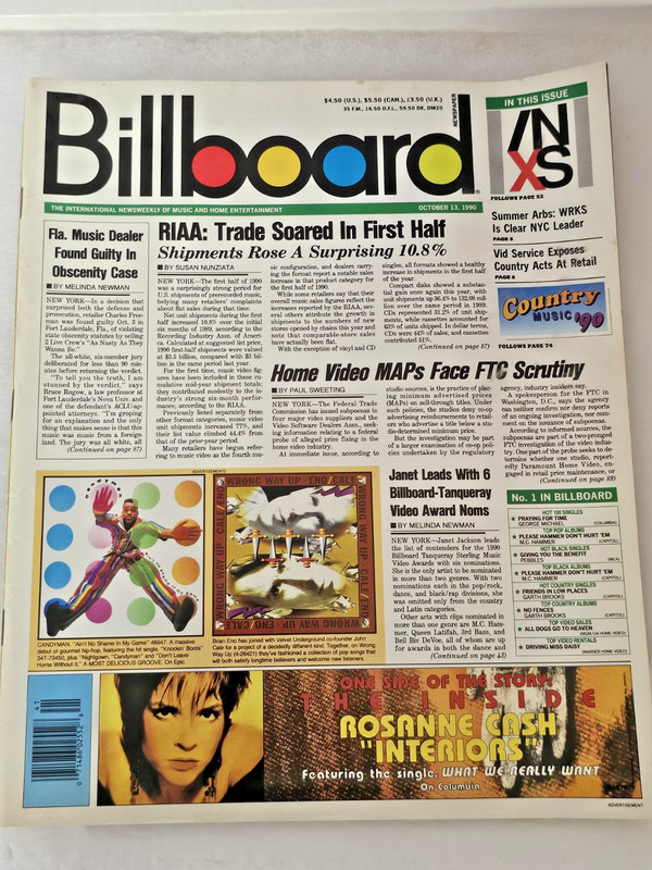 Billboard Magazine Oct 13 1990 INXS Janet Jackson Garth Brooks Country Spotlight