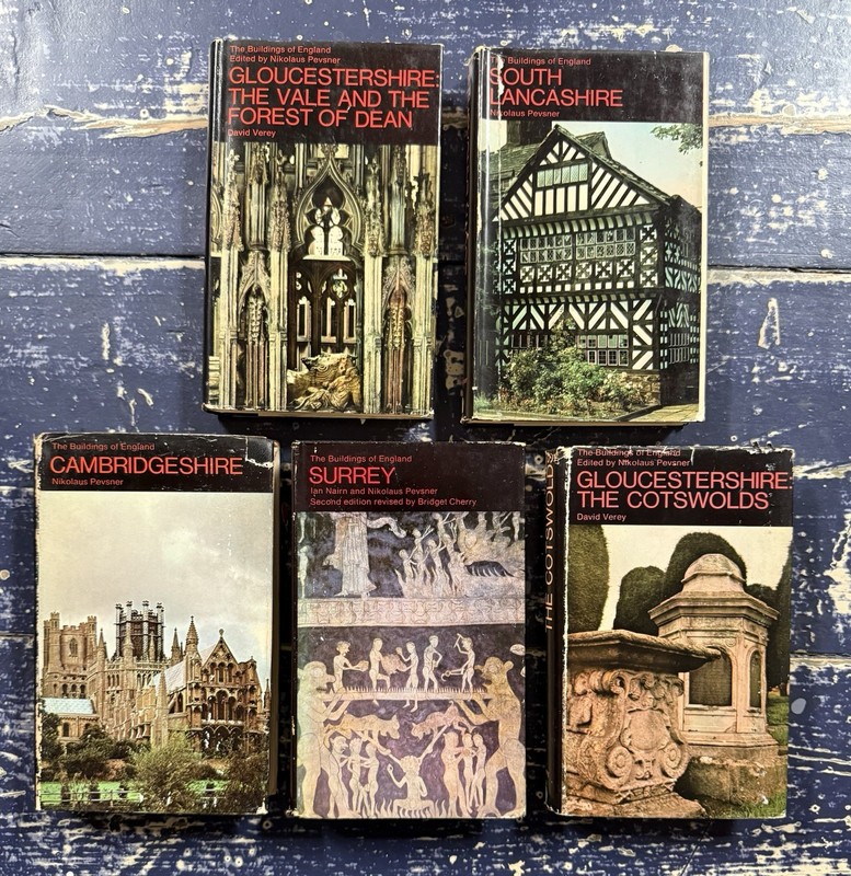SURREY CAMBRIDGE GLOUCESTERSHIRE 5 UK PENGUIN BOOKS HC DJ ARCHITECTURE 1969-71