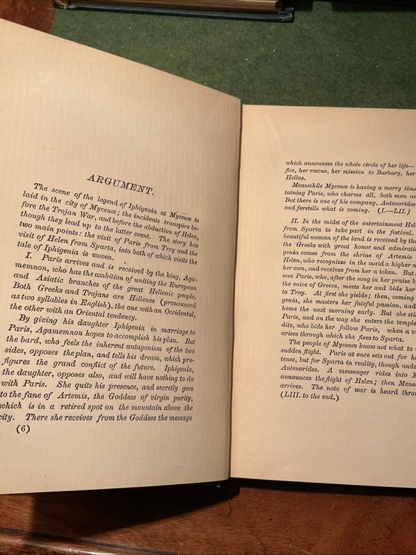 Agamemnon's Daughter by Denton J. Snider. 1892. HC VG 1st Edition gallery