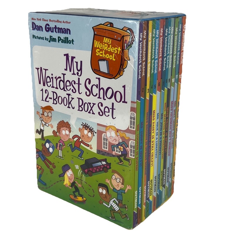 My Weirdest School 12-Book Box Set Books Bundle 1-12 Dan Gutman Jim Paillot READ