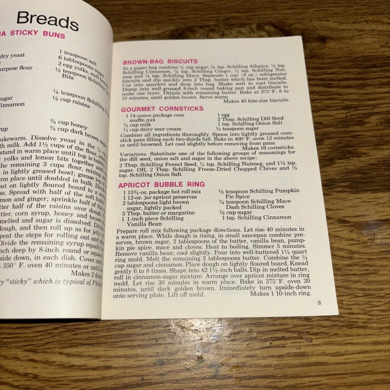 Schilling Gourmet Spice- Gourmet Recipes Booklet , 34 pages gallery