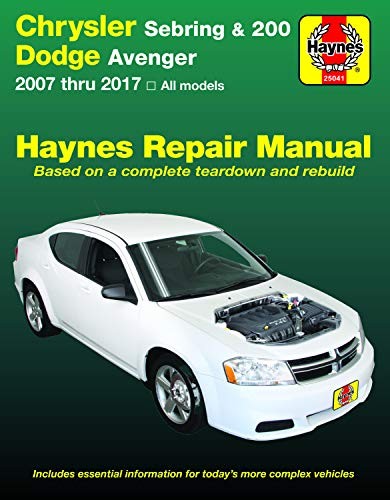 Chrysler Sebring 2007 Thru 2010, Sebring Conver, Manuals..
