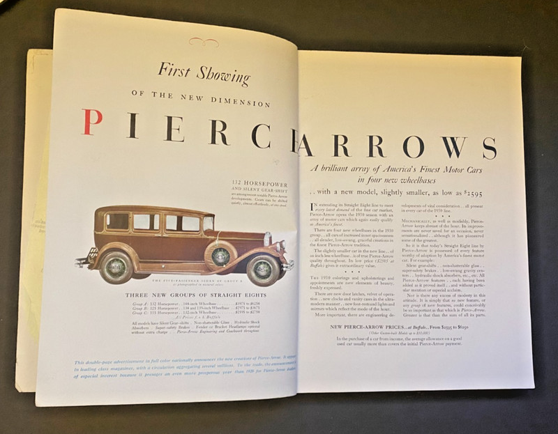 MOTOR MAGAZINE ANNUAL - Jan 1930 - Antique Auto Ads, Pierce-Arrow, Marmon, Nash gallery