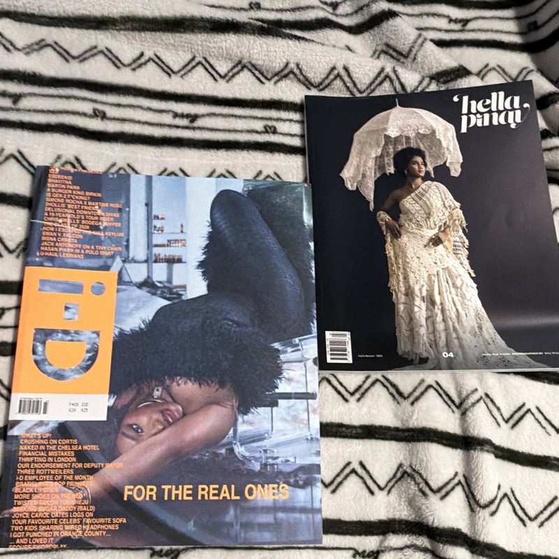 i-D Issue 04 December 2025 Fashion Mag SZA Cover. Hella Pinay Mag included