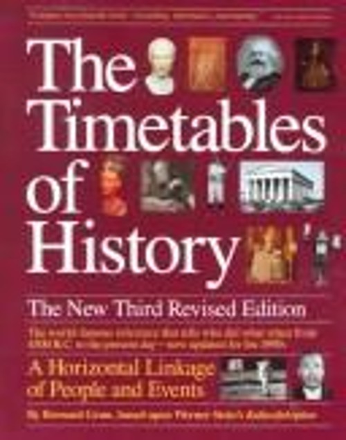 The Timetables of History Hardcover Bernard Grun