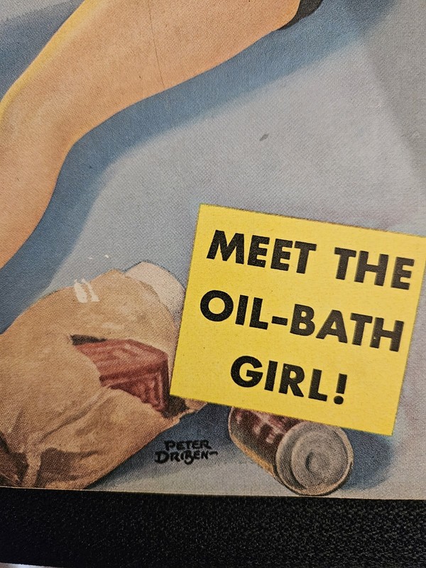 1951 "Titter" Magazine February Pin-Up By Peter Driben Pulp Genre Pulp Fiction gallery