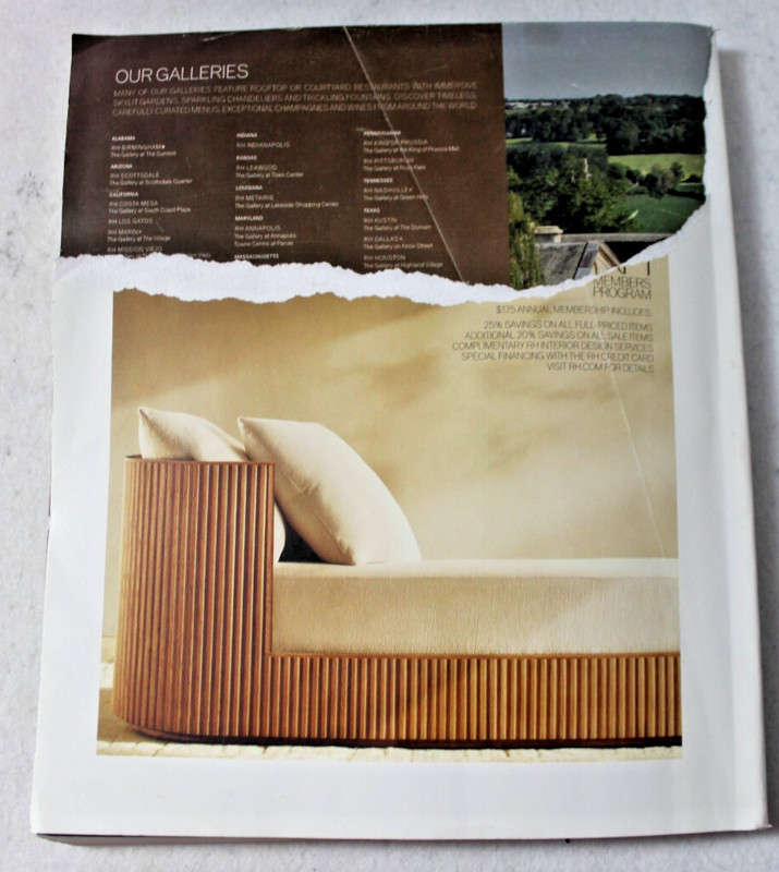 RH RESTORATION HARDWARE FALL 2023 600+ pages furniture bedroom living dining gallery