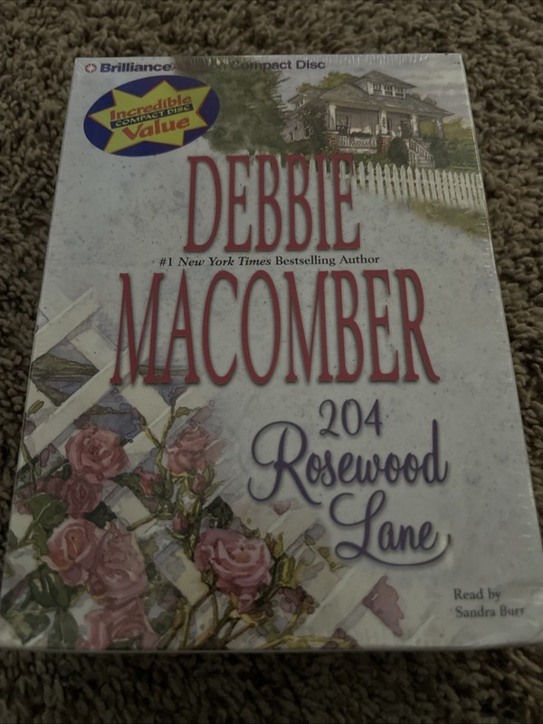 204 Rosewood Lane by Debbie Macomber (5 Compact Disc). Brand New Seal.