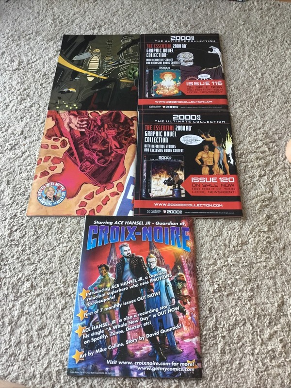 5 X 2000ad Megazine Graphic Novels Judge Dredd Very Good Condition #440-444 gallery