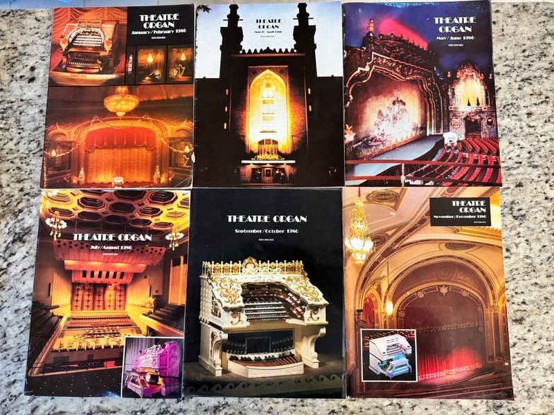 Theatre Organ Society Magazine ATOS – Complete Year, Year Of 1986