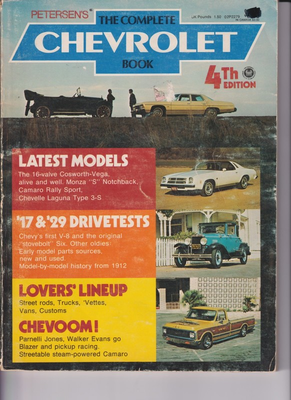 Petersen’s The Complete Chevrolet Book #4 Illustrated PB 1975