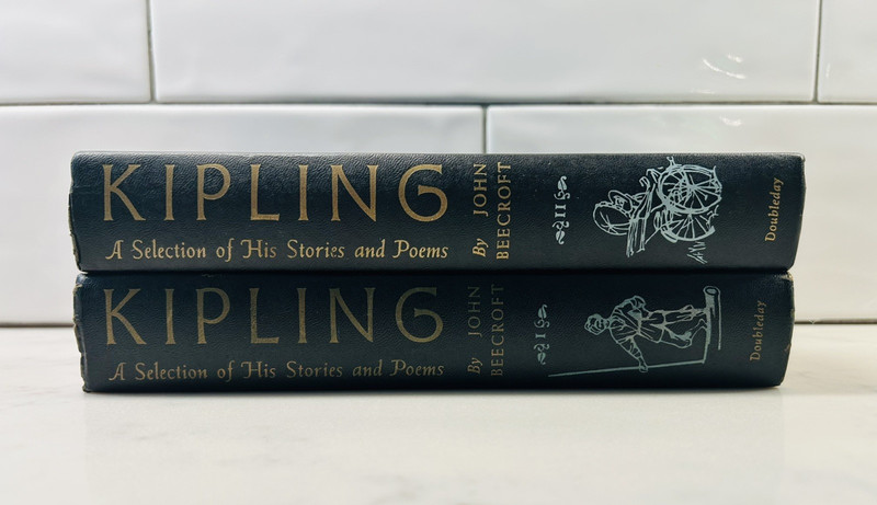Vintage Rudyard Kipling A Selection of His Stories & Poems Vol. 1 & 2 Set 1956 gallery