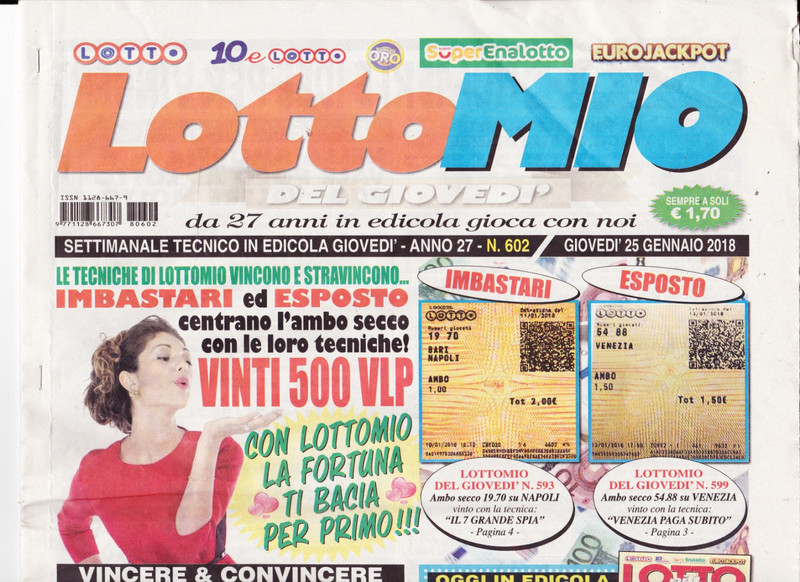 2018 01 25 - LOTTO MIO - 25 01 2018 - ANNO 27 - N.602