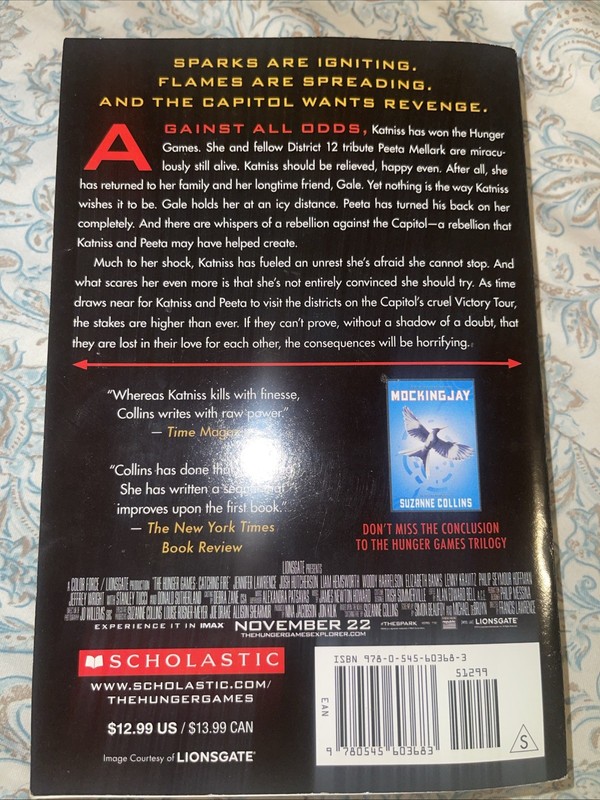 The Hunger Games: Catching Fire 2 by Suzanne Collins (2013, Paperback, Movie... gallery
