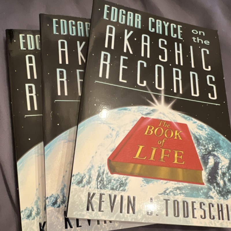 Lot of 3 Edgar Cayce AkashicRecordsKevin J. Todeschi Trade PB A.R.E. Press 11th…