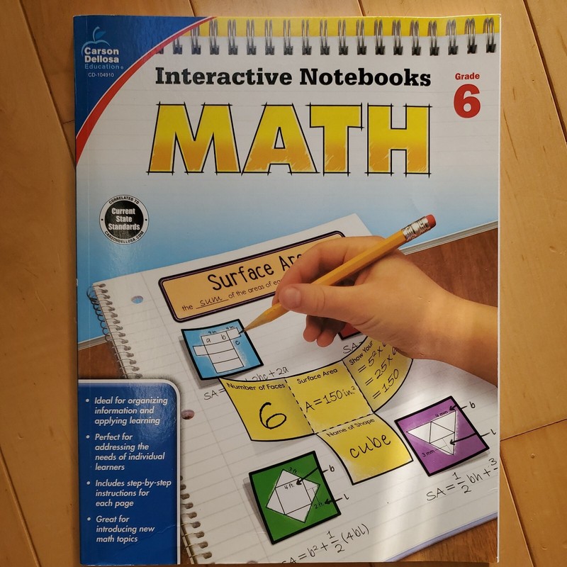 Interactive Notebooks Ser.: Math, Grade 6 by Kathryn Kee Daughtrey (2016, Trade