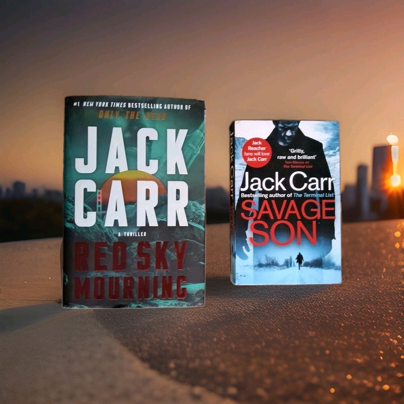 Jack Carr Lot (2) Red Sky Mourning + Savage Son FREE SHIPPING