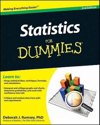 Statistics For Dummies – Paperback By Rumsey, Deborah J. – VERY GOOD
