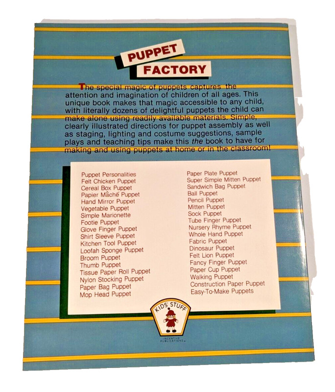 Puppet Factory by Imogene Forte 1984 Incentive Pub. Easy Projects Patterns gallery