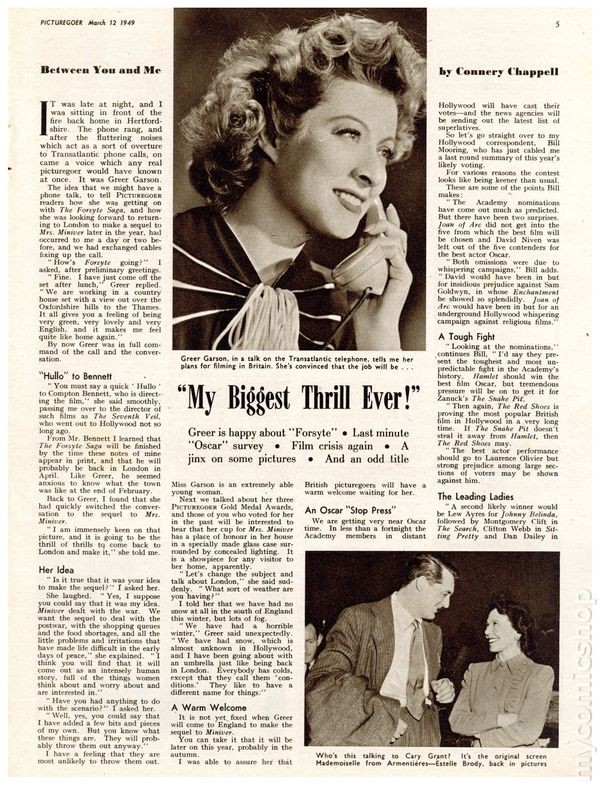Picturegoer UK Magazine Mar 12 1949 GD- 1.8 Low Grade gallery