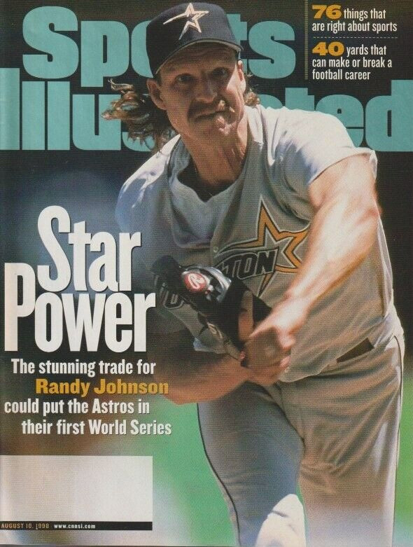 Sports Illustrated Randy Johnson Houston Astros August 1998 KL5511