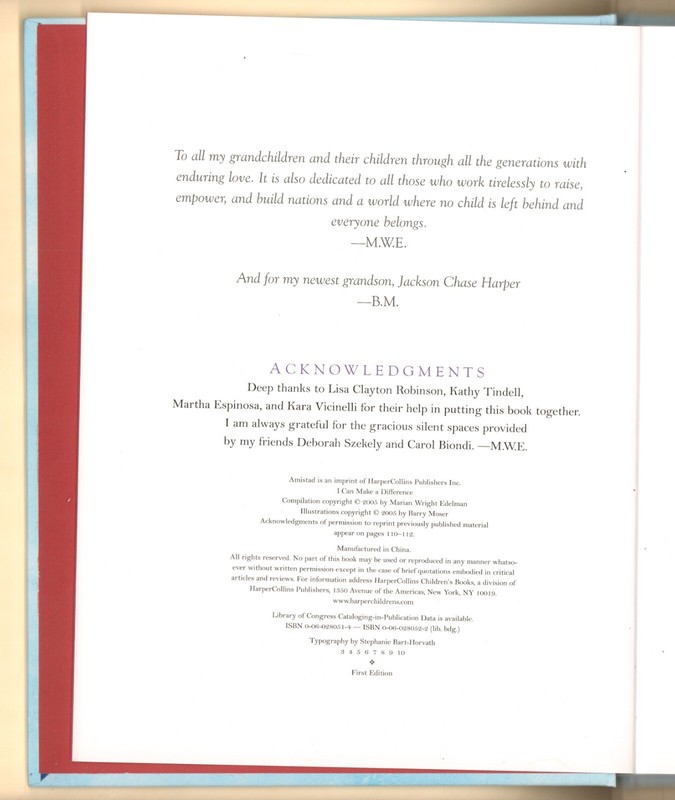 Marian Wright Edelman: I Can Make A Difference. Signed. gallery