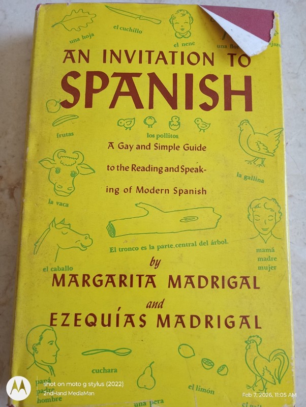 1943 18THpt AN INVITATION TO SPANISH MARGARITA MADRIGAL HC/HARDCOVER/DJ BOOK