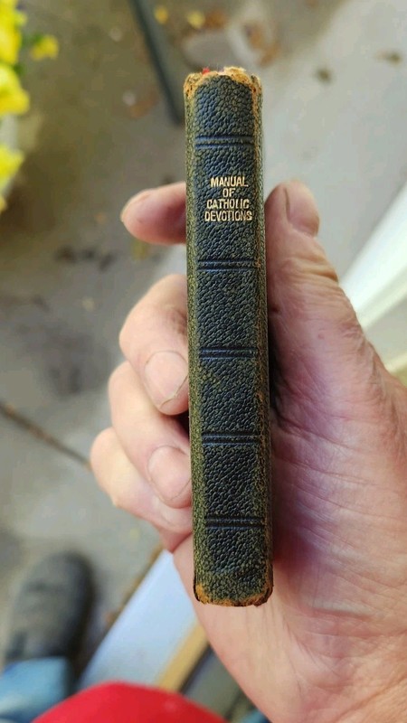 Vintage Manual of Catholic Devotions Prayer Book 1925 gallery