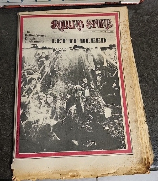 Rolling Stone Magazine Issue 50 Jan 21 1970 Let It Bleed Altamont Disaster NICE