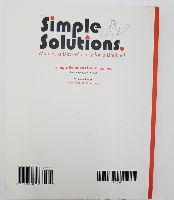 Simple Solutions Science Grade 5 -9781608734795 gallery